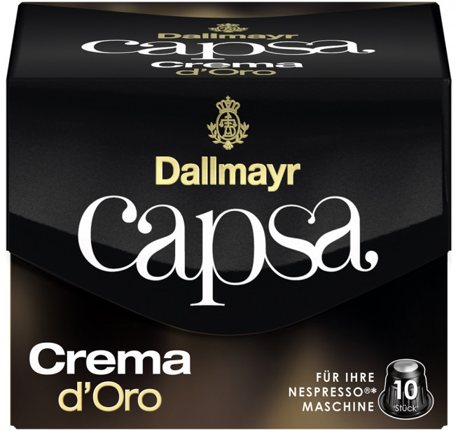 Capsule Cafea Dallmayr Capsa Crema d'Oro Nespresso 10 Capsule